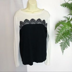 MUST GO! Talbots Lace Sweater
